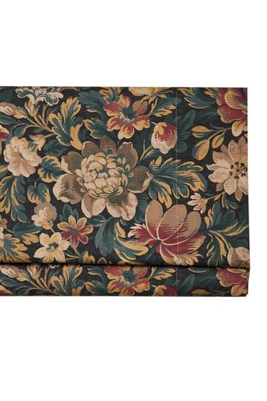 Zara FLORAL PRINT FLAT SHEET - MIDNIGHT BLUE