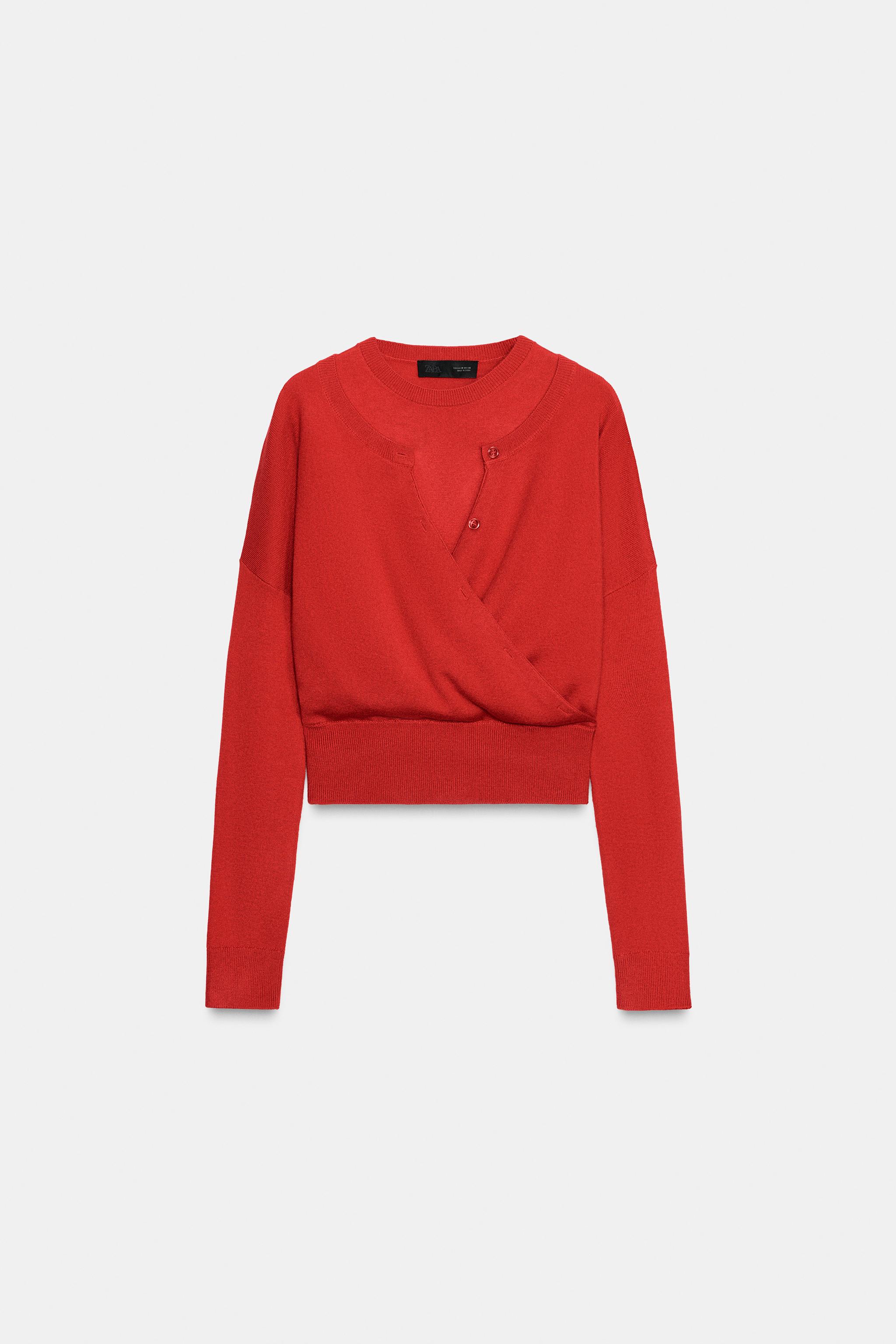 ニット - レディース レッドセーター | ZARA 日本