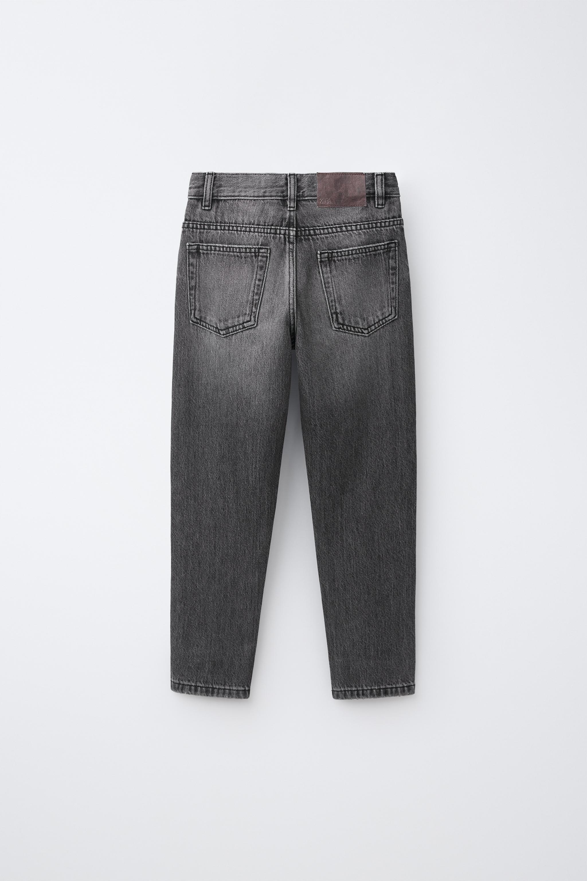 SLIM FIT JEANS — Mid-gray