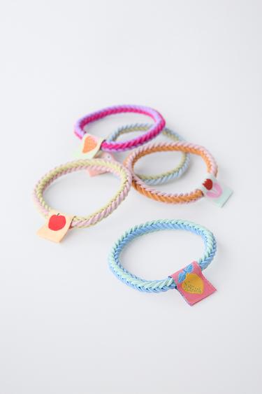 LOT DE CINQ CHOUCHOUS ÉTIQUETTE - Multicolore de Zara - Image 2