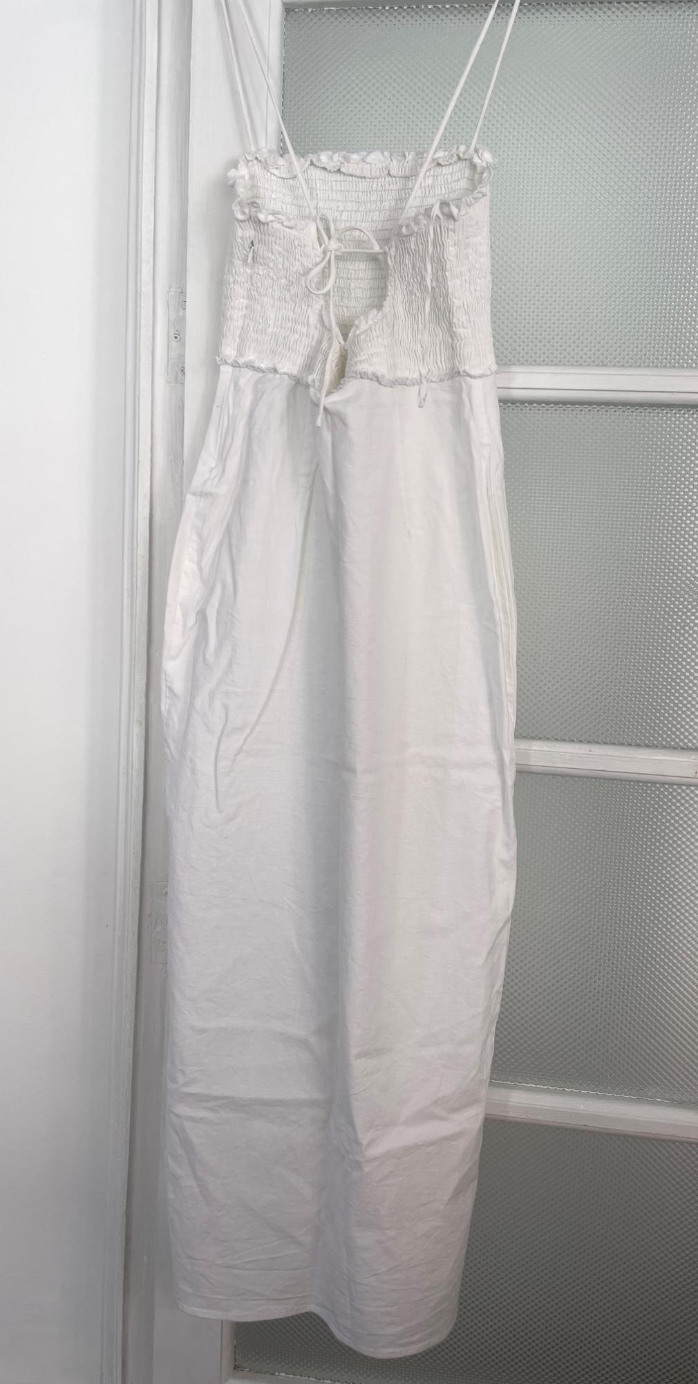 LINEN BLEND MIDI DRESS - Image 3