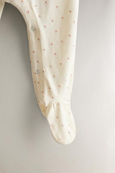 COMBINAISON BÉBÉ FLEUR - Crème de Zara - Image 3