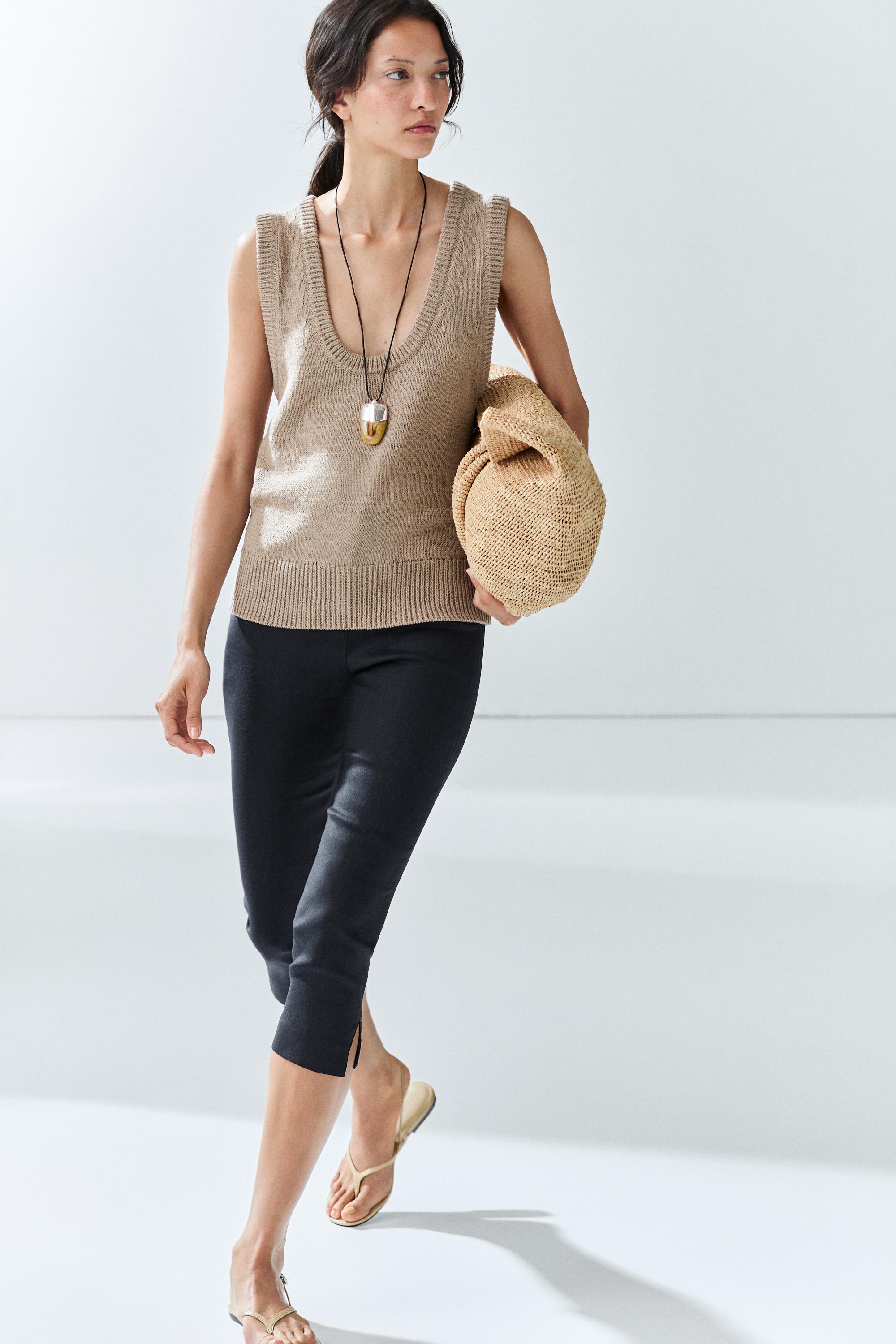 Lightweight linen blend pants
