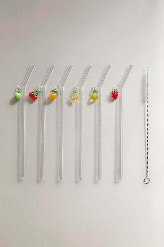 PACK POPOTES BOROSILICATO FRUTAS (PACK 6) - Rojo de Zara - Imagen 0