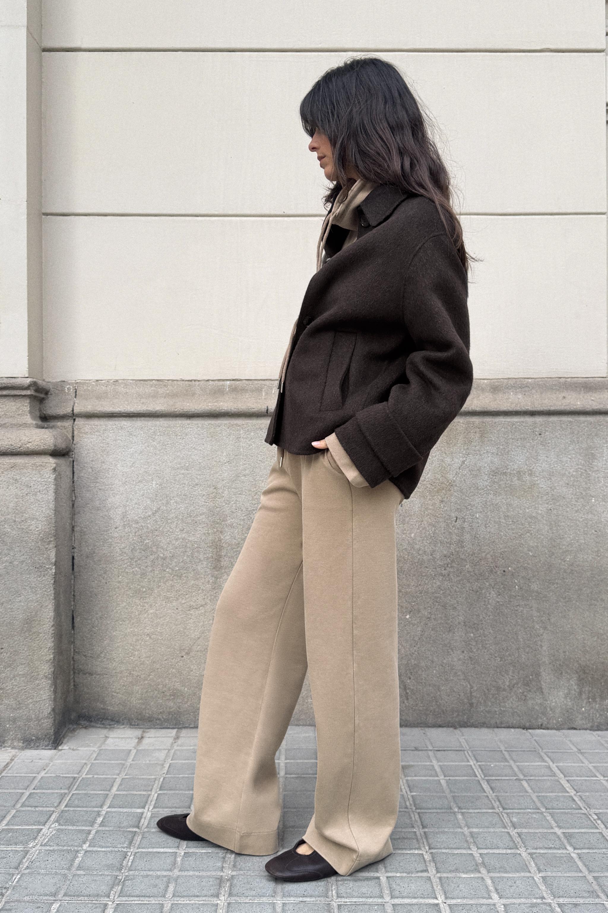 ウォッシュドインターロックパンツ - ミンク | ZARA Japan / 日本