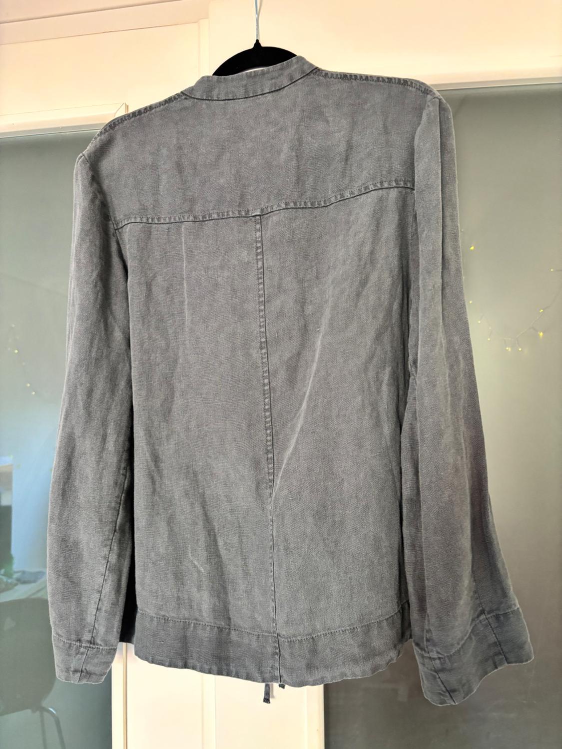 LINEN JACKET WITH TIES ZW COLLECTION - Image 6