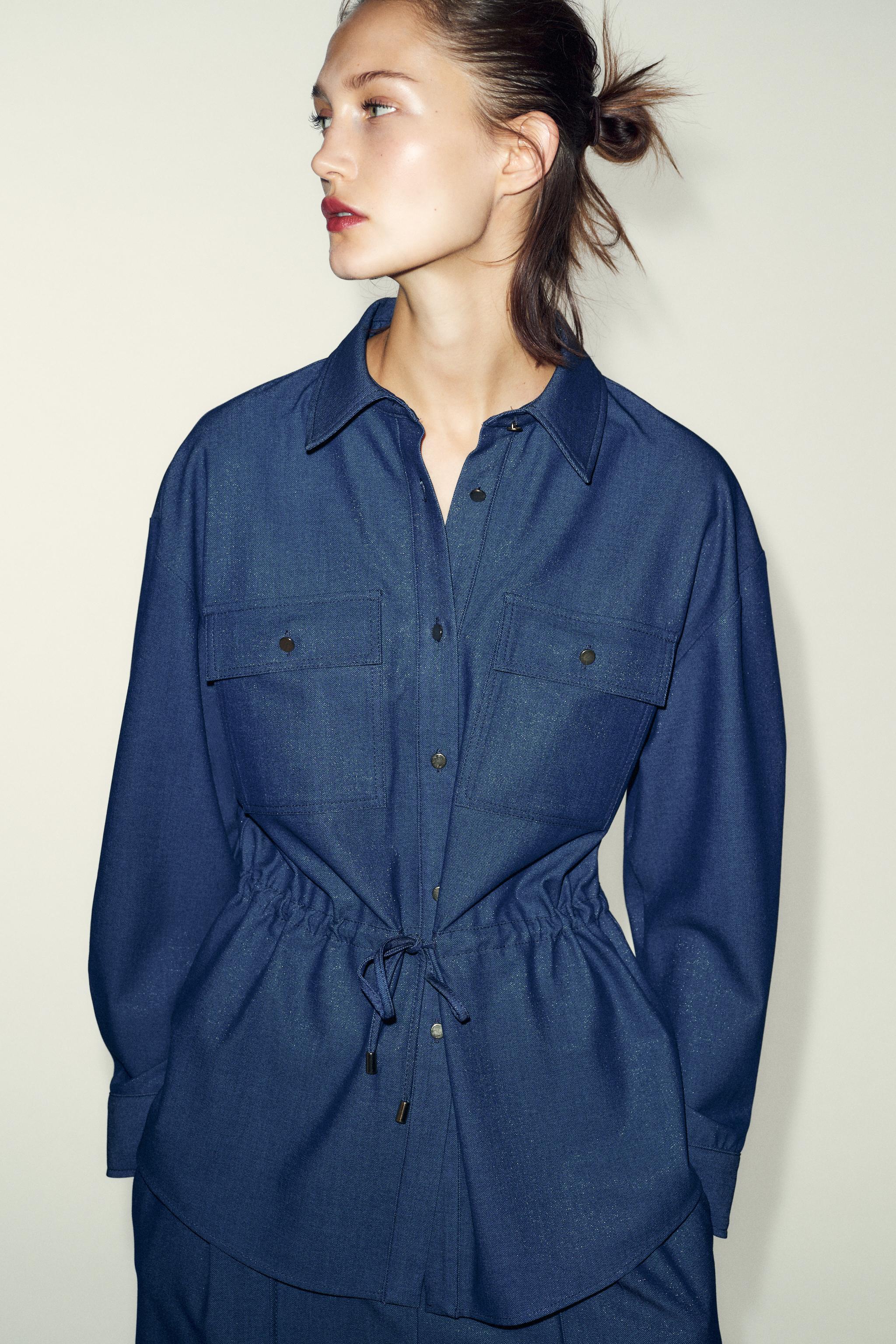 DRAWSTRING SAFARI SHIRT