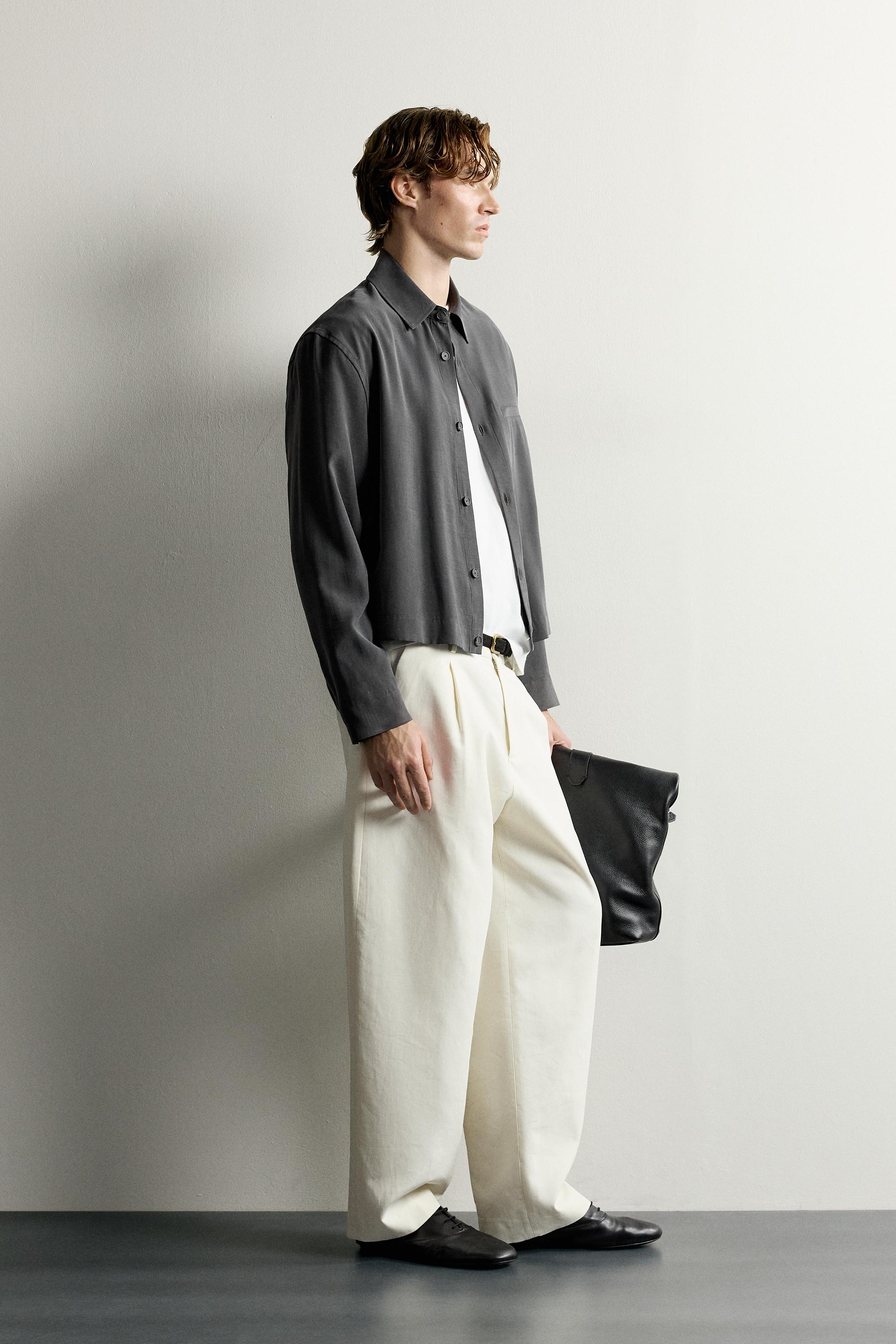 FLUID CROPPED-FIT OVERSHIRT