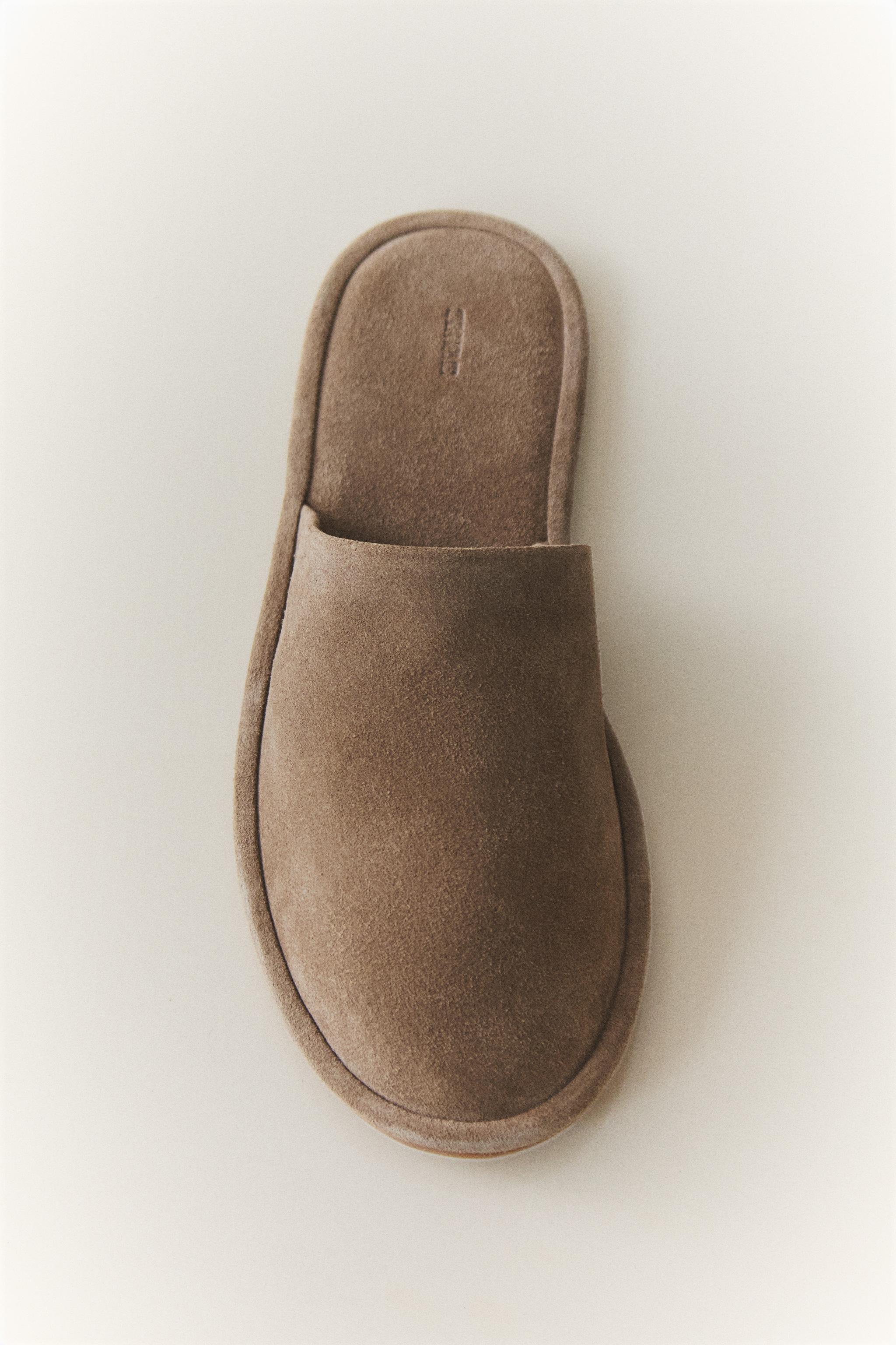 LEATHER MULE SLIPPERS