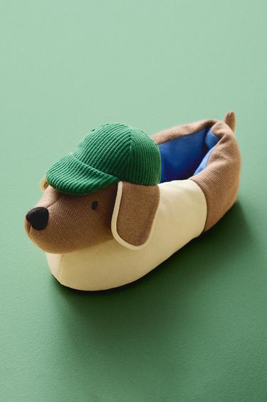 KIDS' SUMMER CLUB SLIPPERS - Brown by Zara