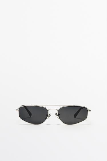 Lunettes de soleil métalliques - Argent de Zara - Image 0