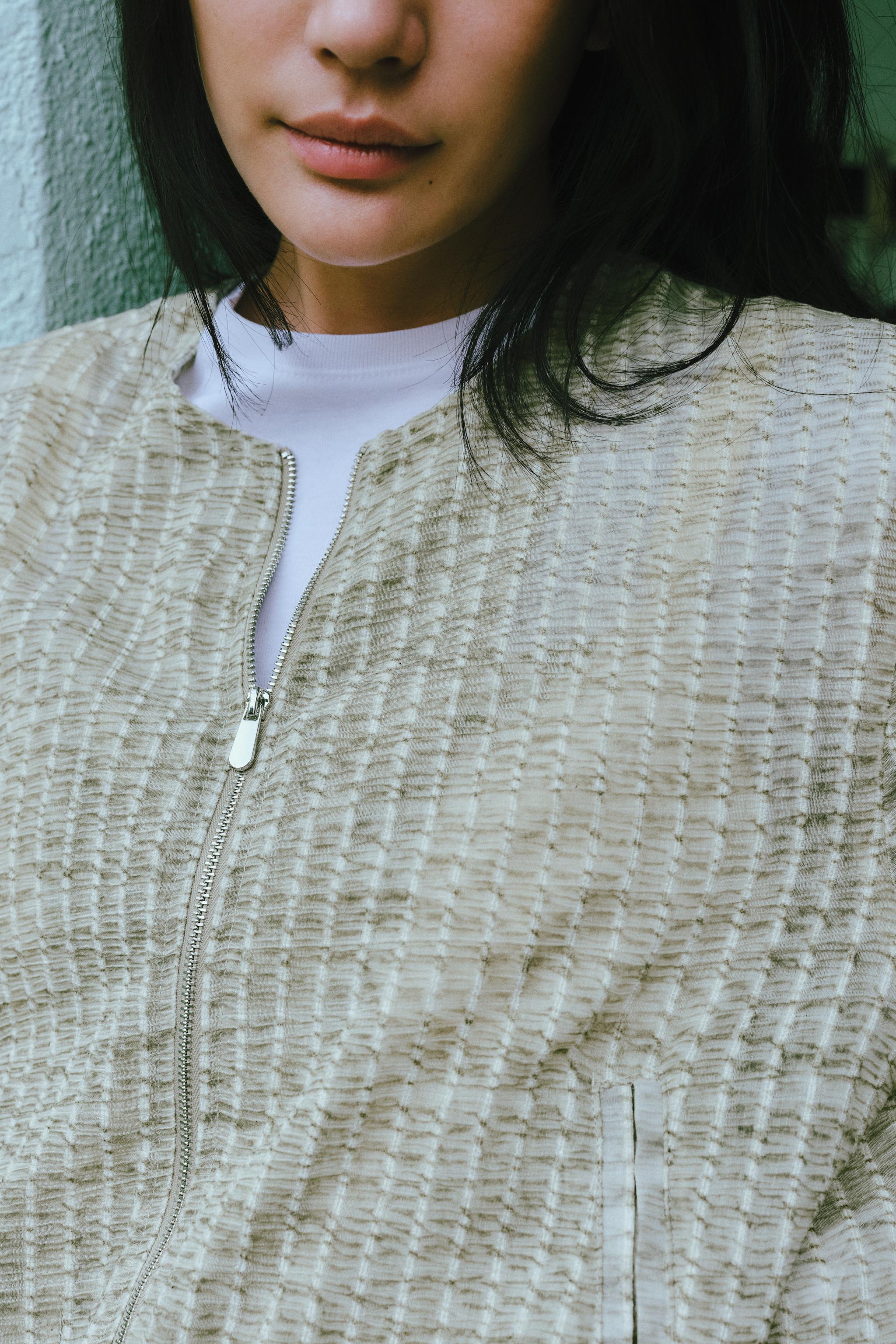 【ZARA】オーガンザフルイドジャケット エクリュ | 4968/031/712 オーガンザフルイドジャケット - エクリュ | ZARA Japan / 日本