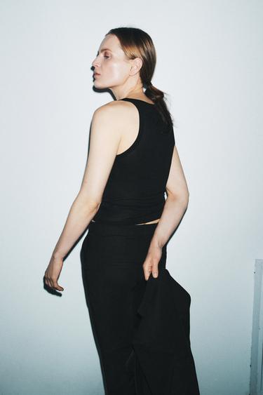 ZW COLLECTION LIMITED EDITION MINIMALIST LONG BLAZER - Black by Zara - Image 2