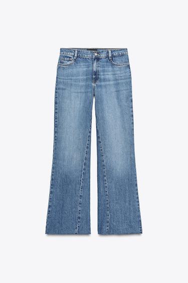 JEANS Z1975 WIDE LEG 하이 웨이스트 - Zara 인디고