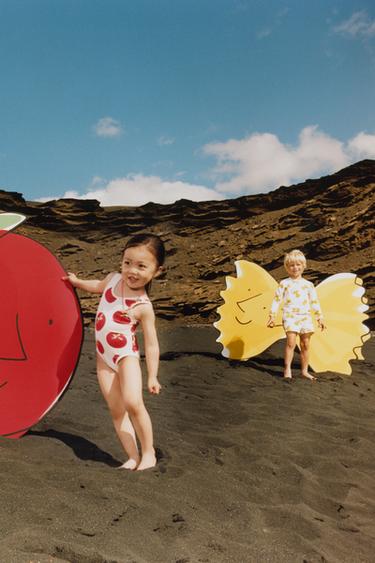 2-6 YEARS/ TOMATO SWIMSUIT - Ecru by Zara