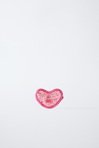 HEART VINYL WALLET - Pink by Zara - Image 4