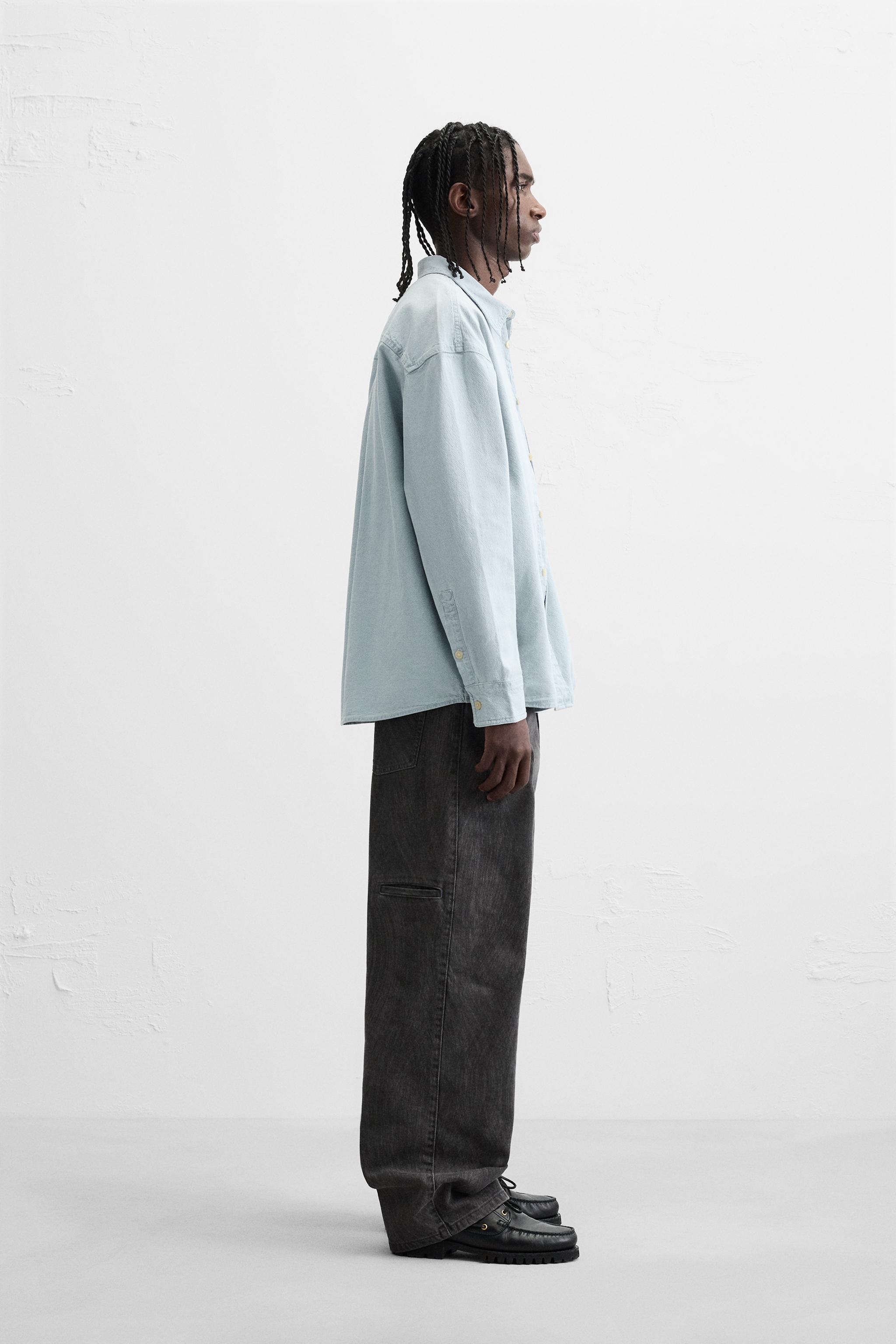 ウェーブバギーフィットジーンズ - グレー | ZARA Japan / 日本