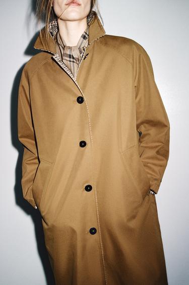 TRENCH REVERSIBLE ZW COLLECTION - Caramelo de Zara