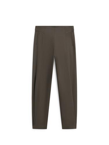 Zara Flowing sarouel trousers - Gray green