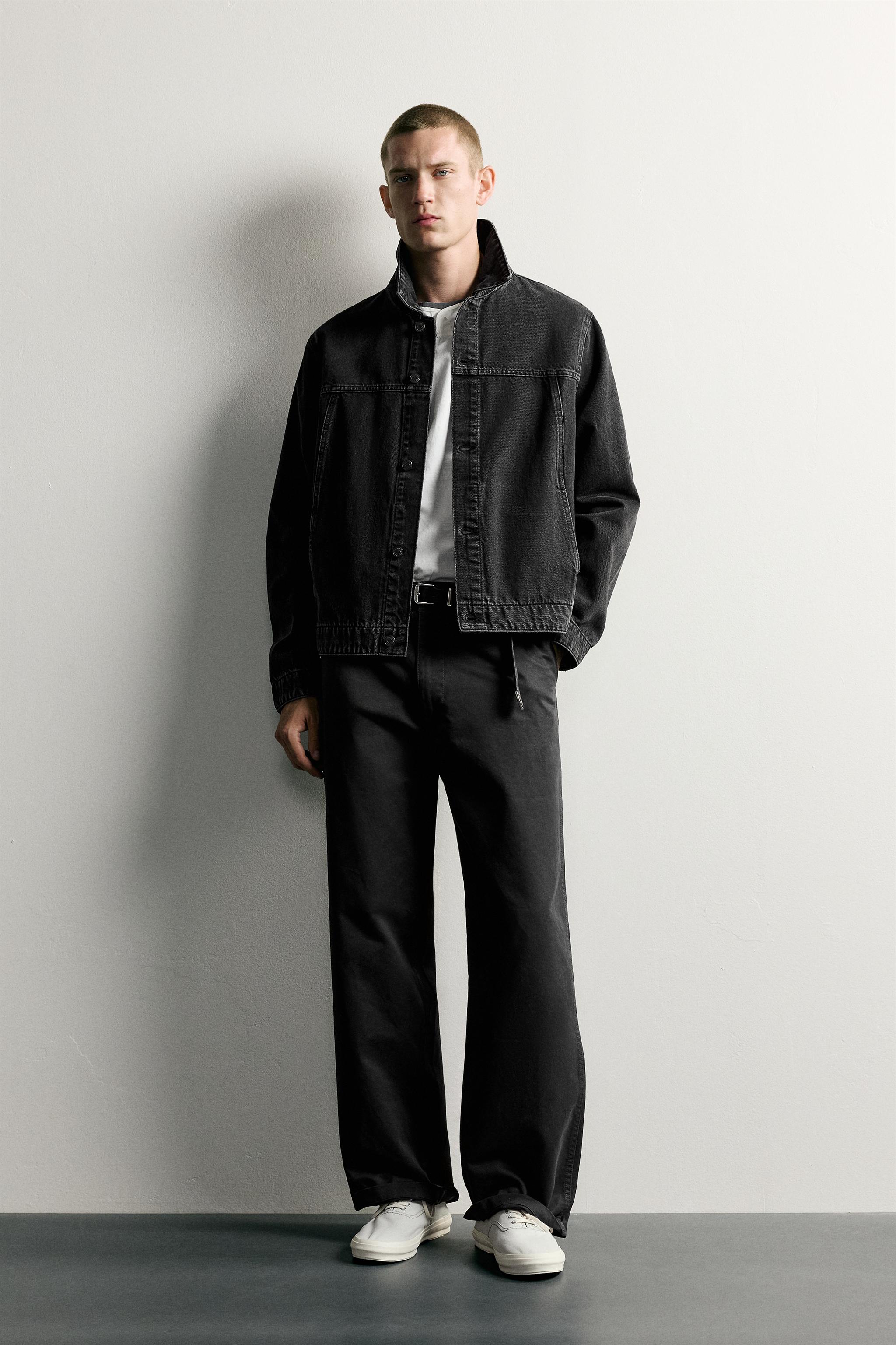ベーシックデニムジャケット - ブラック | ZARA Japan / 日本