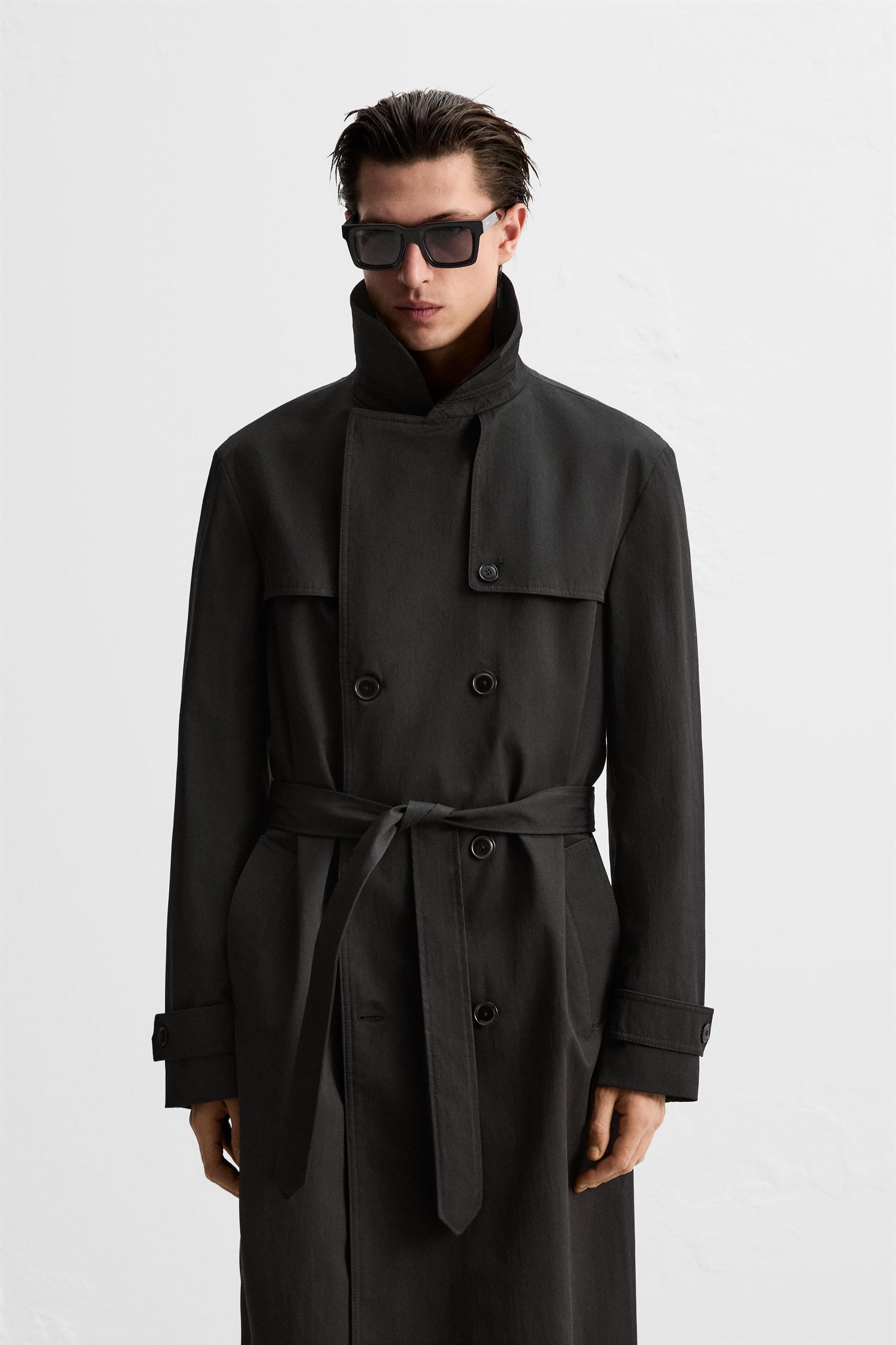 High collar coat zara hotsell