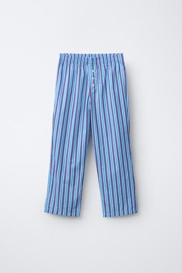 AGES 6-14 / STRIPED PYJAMA SET - Blue by Zara - Image 3