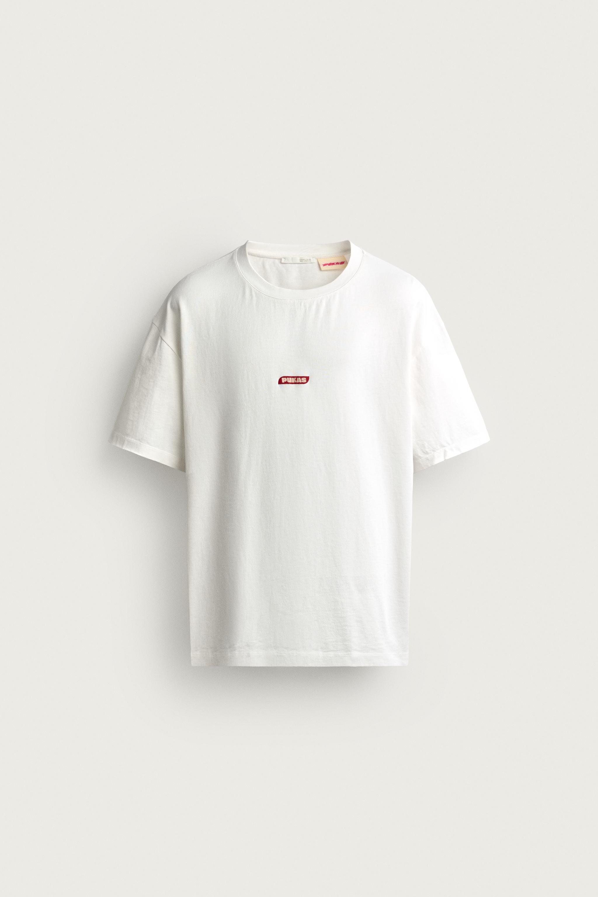 PUKAS SURF X ZARA PHOTOGRAPHIC PRINT T-SHIRT — Oyster-white