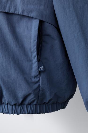 WATER-REPELLENT POUCH POCKET RAINCOAT - Indigo by Zara - Image 5