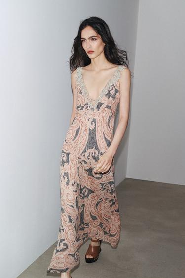 ROBE NUISETTE IMPRIMÉE ZW COLLECTION - Imprimée de Zara - Image 7