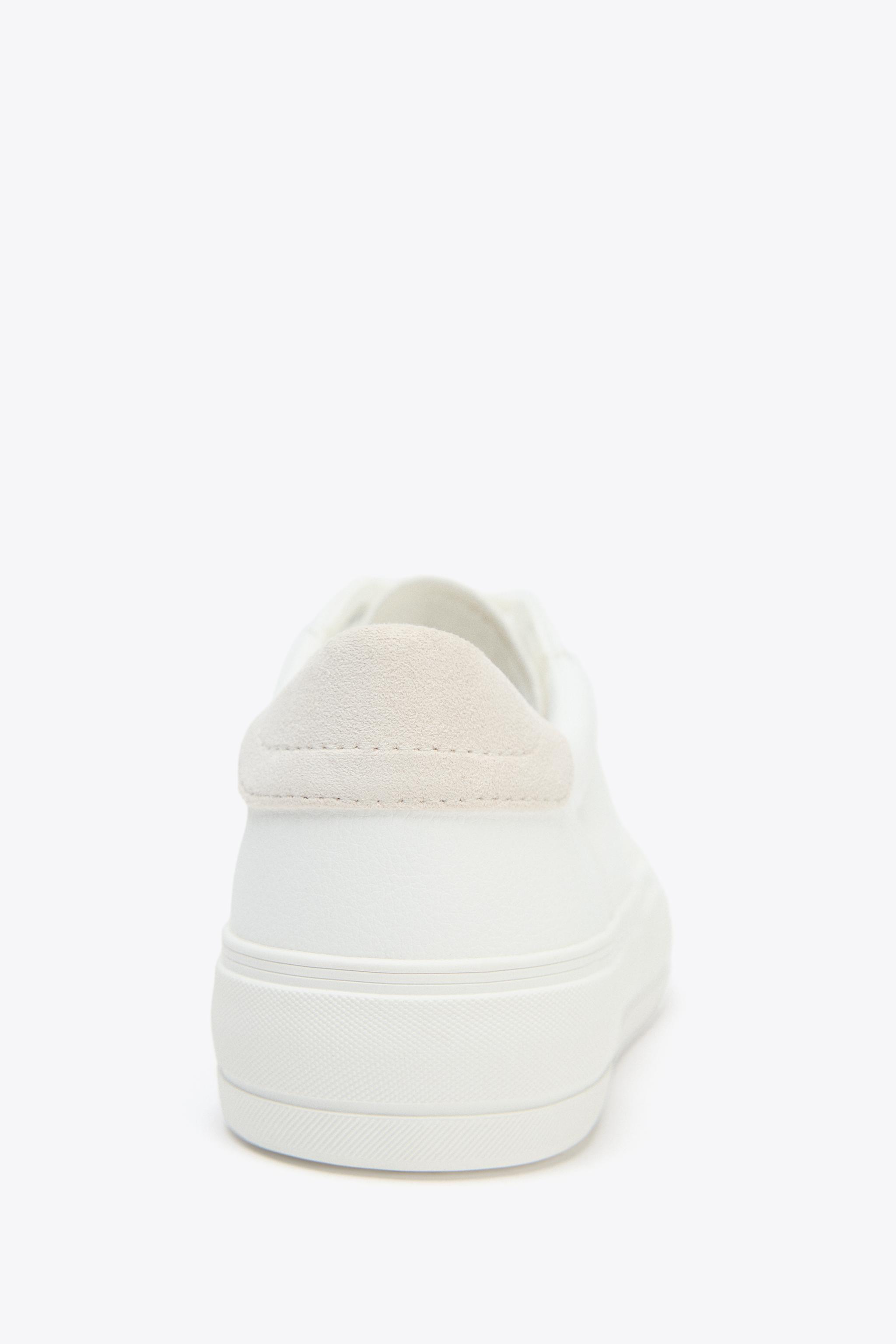 【ZARA】ステッチディテール入りスニーカー ステッチディテール入りスニーカー - ホワイト | ZARA Japan / 日本