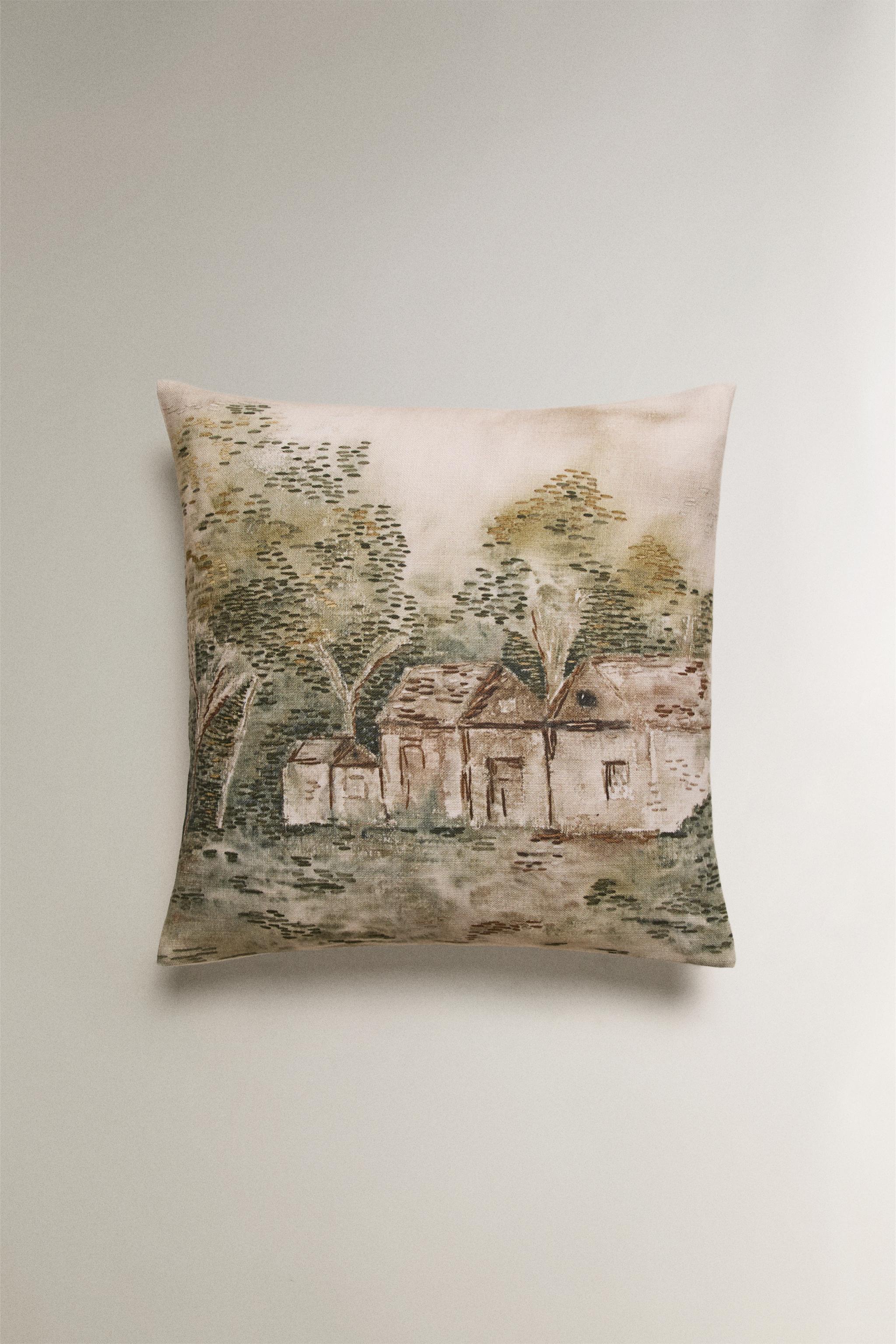 HOUSSE DE COUSSIN IMPRIMÉ PAYSAGE