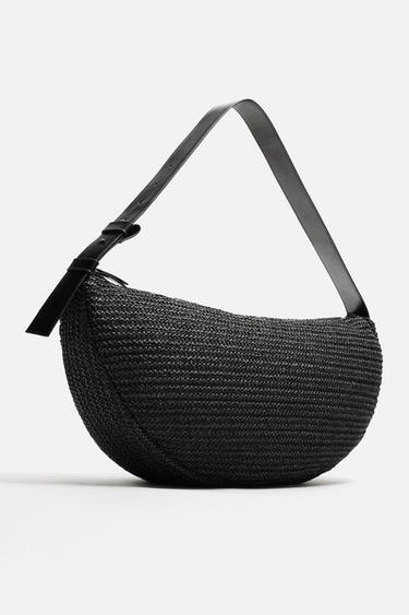 BRAIDED SHOULDER BAG - Black by Zara - Image 3