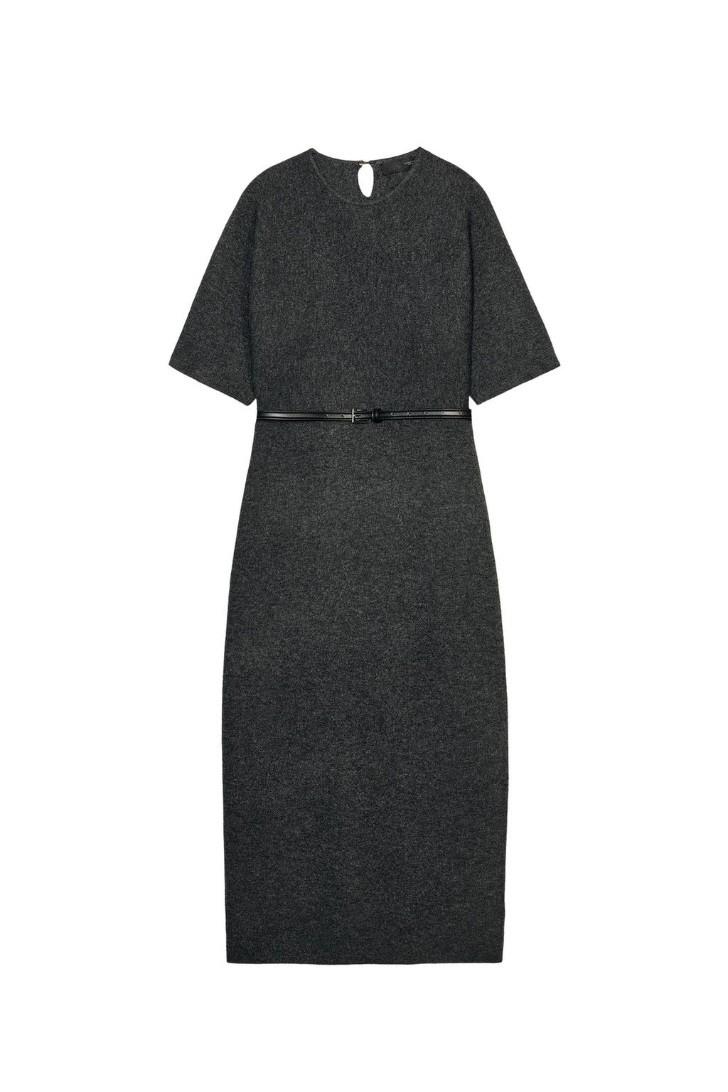 BELTED MIDI DRESS - image 3