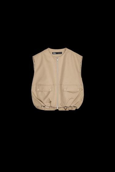 OVERSIZE-WESTE ZW COLLECTION - Beige von Zara