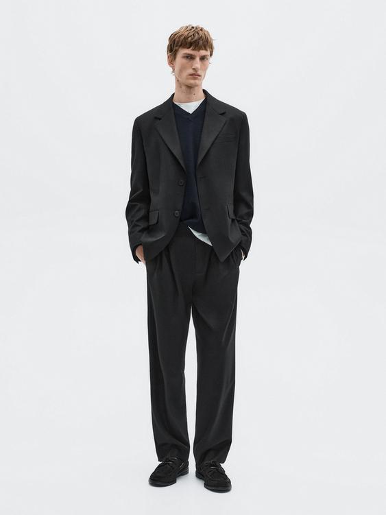 Flannel suit blazer - LIMITED