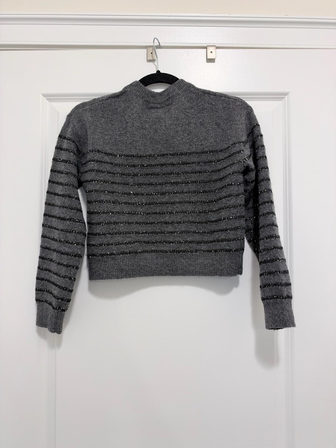 STRIPED SEQUIN KNIT SWEATER - Image 3