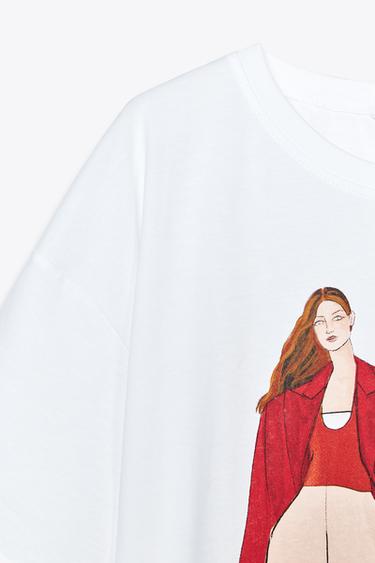 GIRLS’ PRINTED T-SHIRT - White by Zara - Image 6