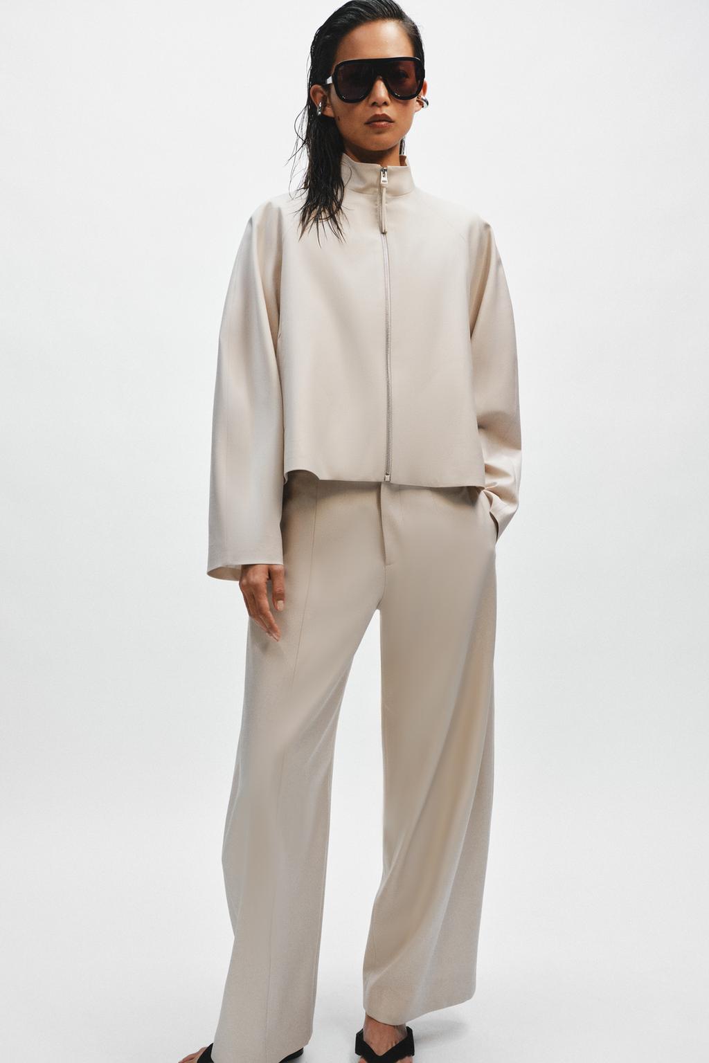 ZW COLLECTION WOOL BLEND BALLOON PANTS - image 2