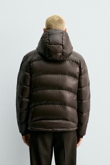 BLOUSON REMBOURRÉ 80% DUVET - 20% PLUME DÉPERLANT ORIGINS - Chocolat de Zara - Image 2