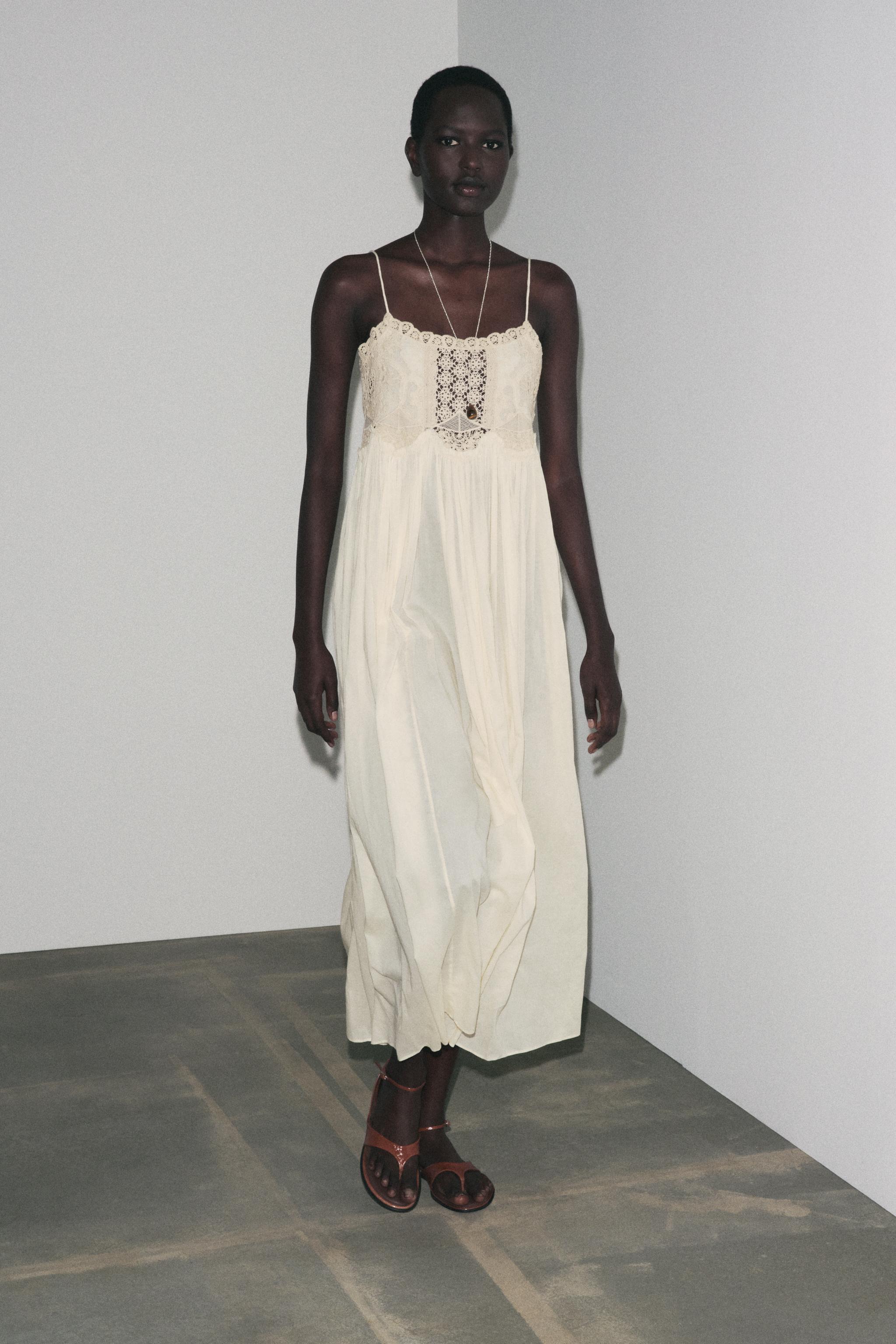 ROBE À BRETELLES CROCHET ZW COLLECTION