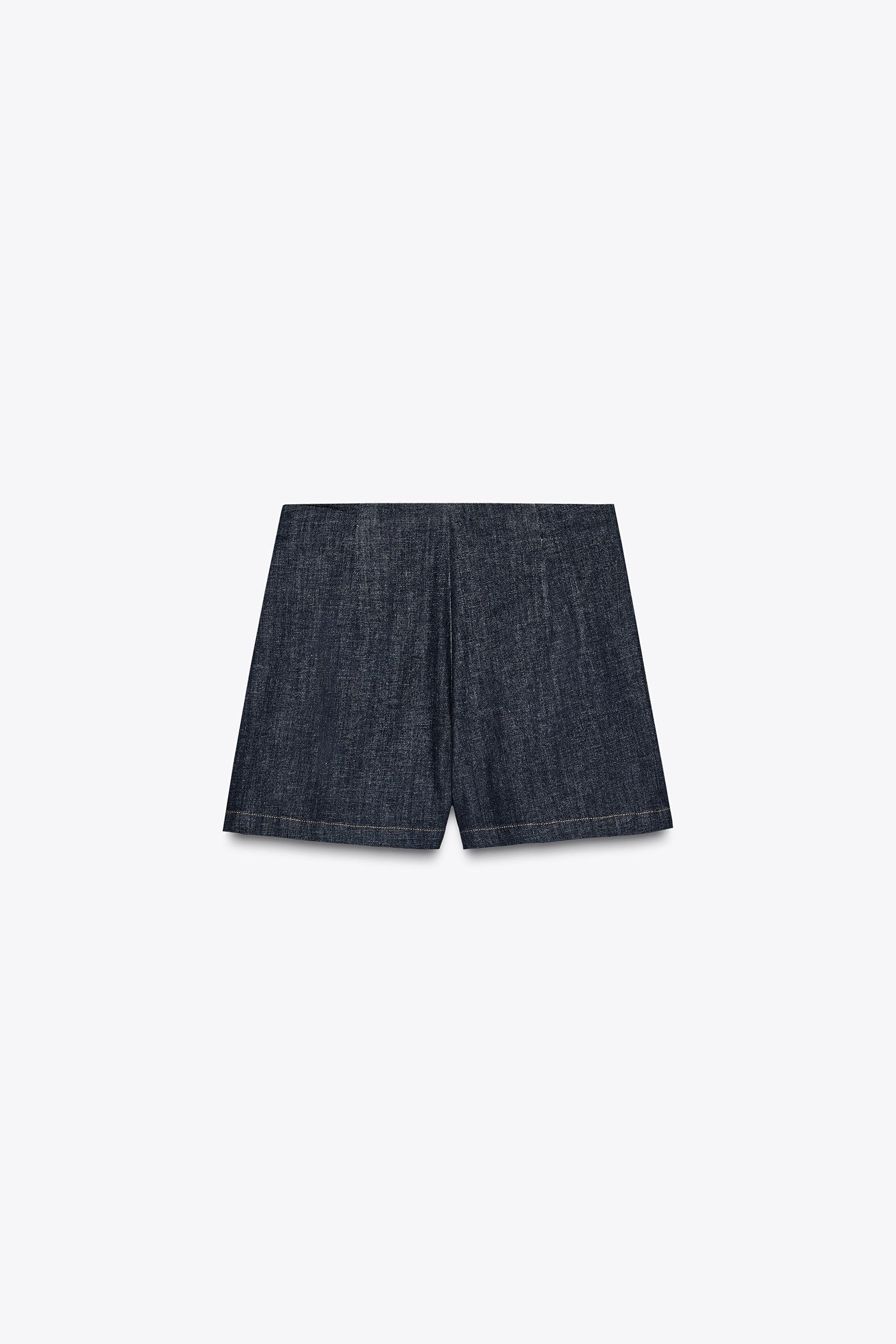 JUPE-CULOTTE Z1975 EN JEAN CROISÉE À BOUTONS