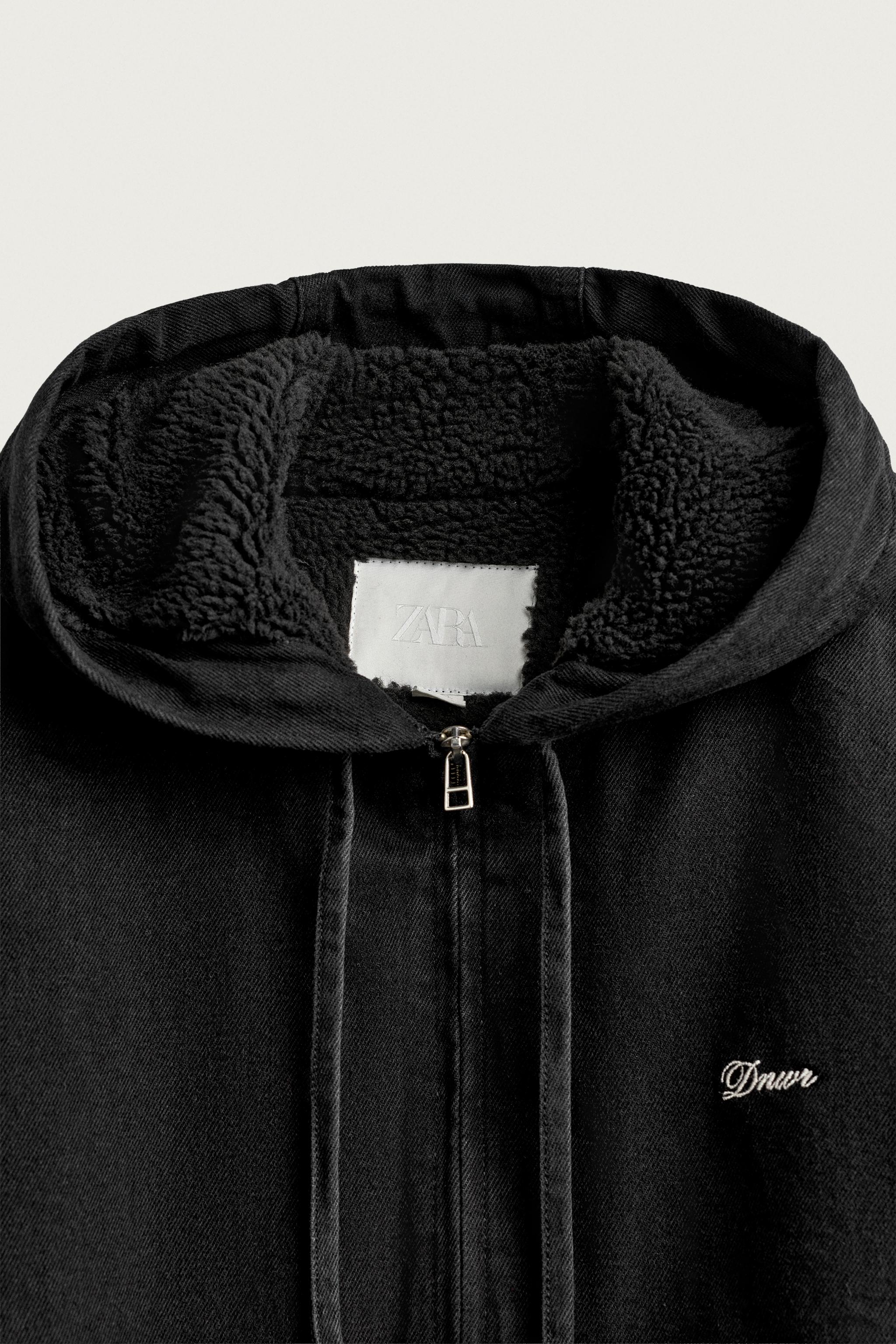 VESTE EN JEAN À DOUBLURE EFFET MOUTON