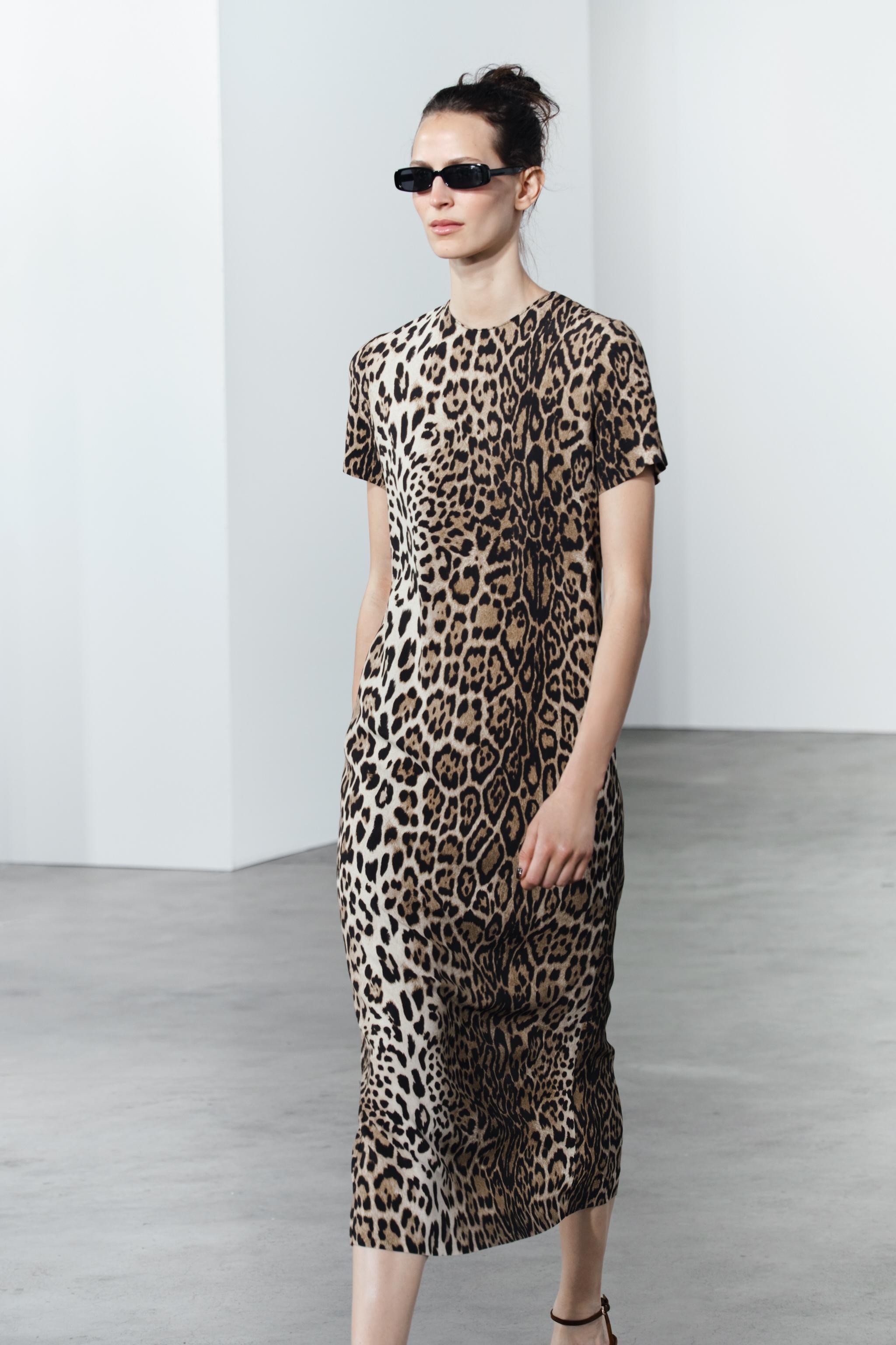 Robe Leopard Femme Zara Chemisier Imprimé Leopard Zara Imprimé