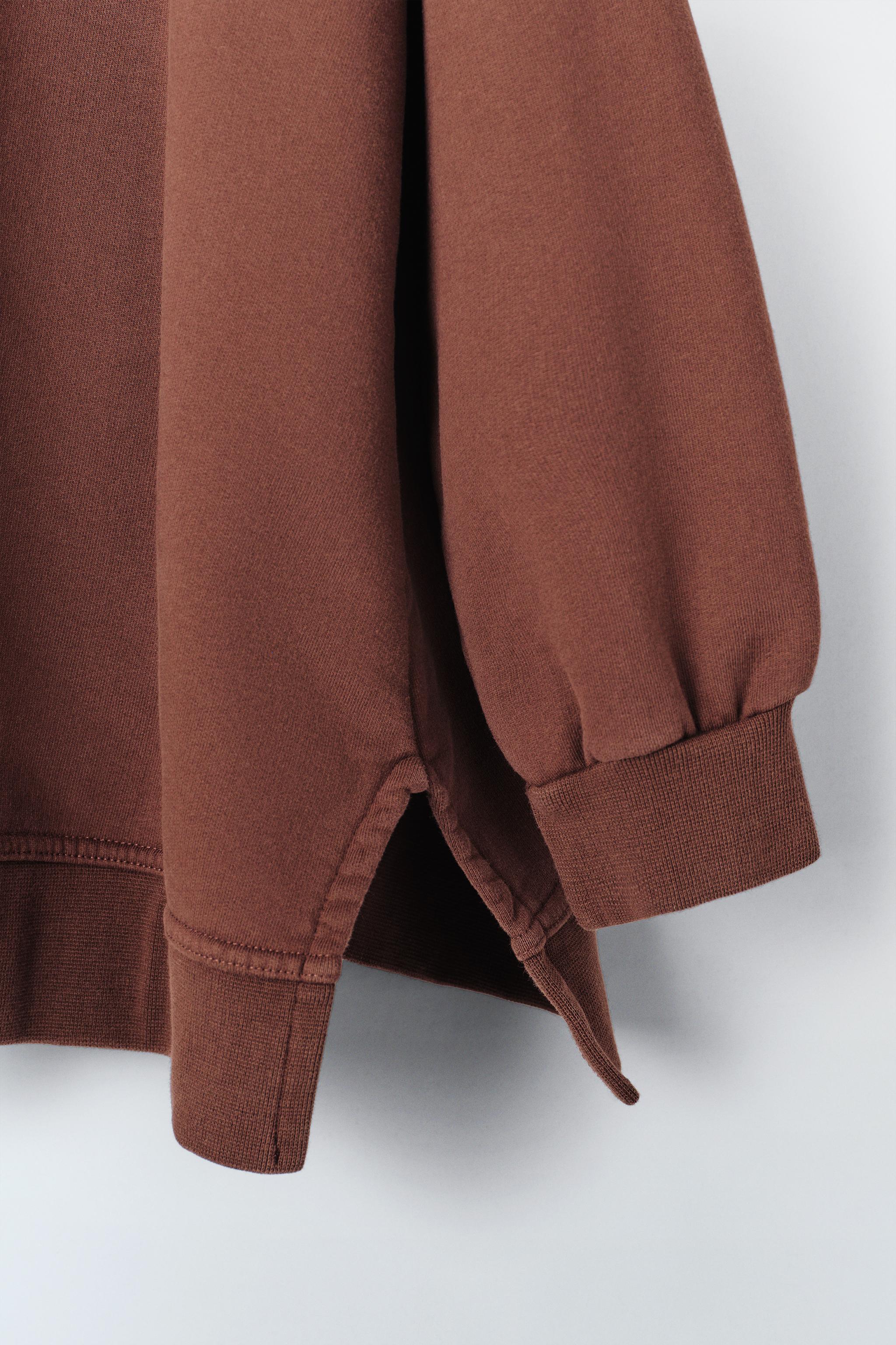 COTTON SWEATSHIRT LIMITED EDITION - Russet | ZARA United States COTTON SWEATSHIRT LIMITED EDITION - Russet | ZARA United States