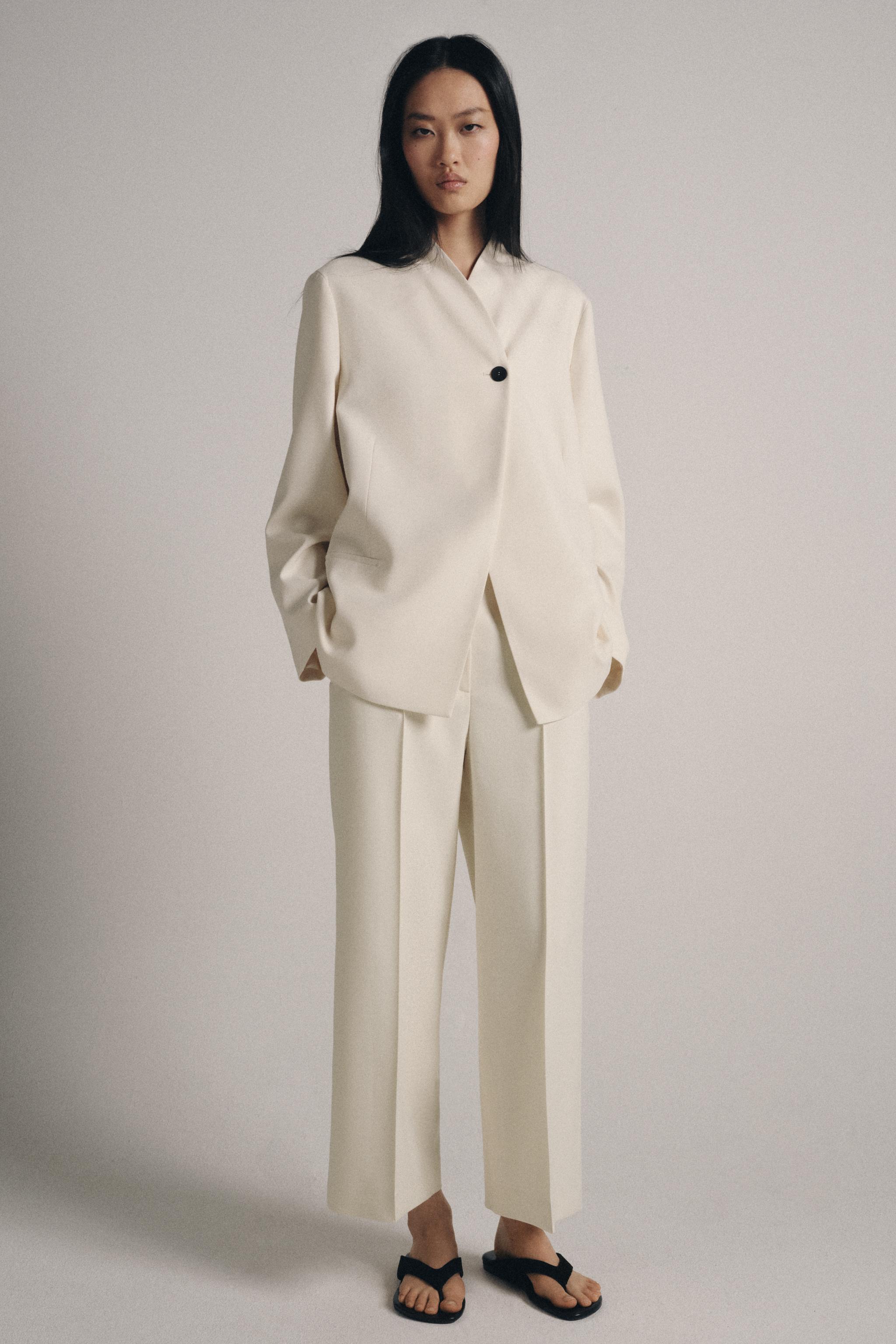 ZW COLLECTION PINTRUCK CROPPED PANTS