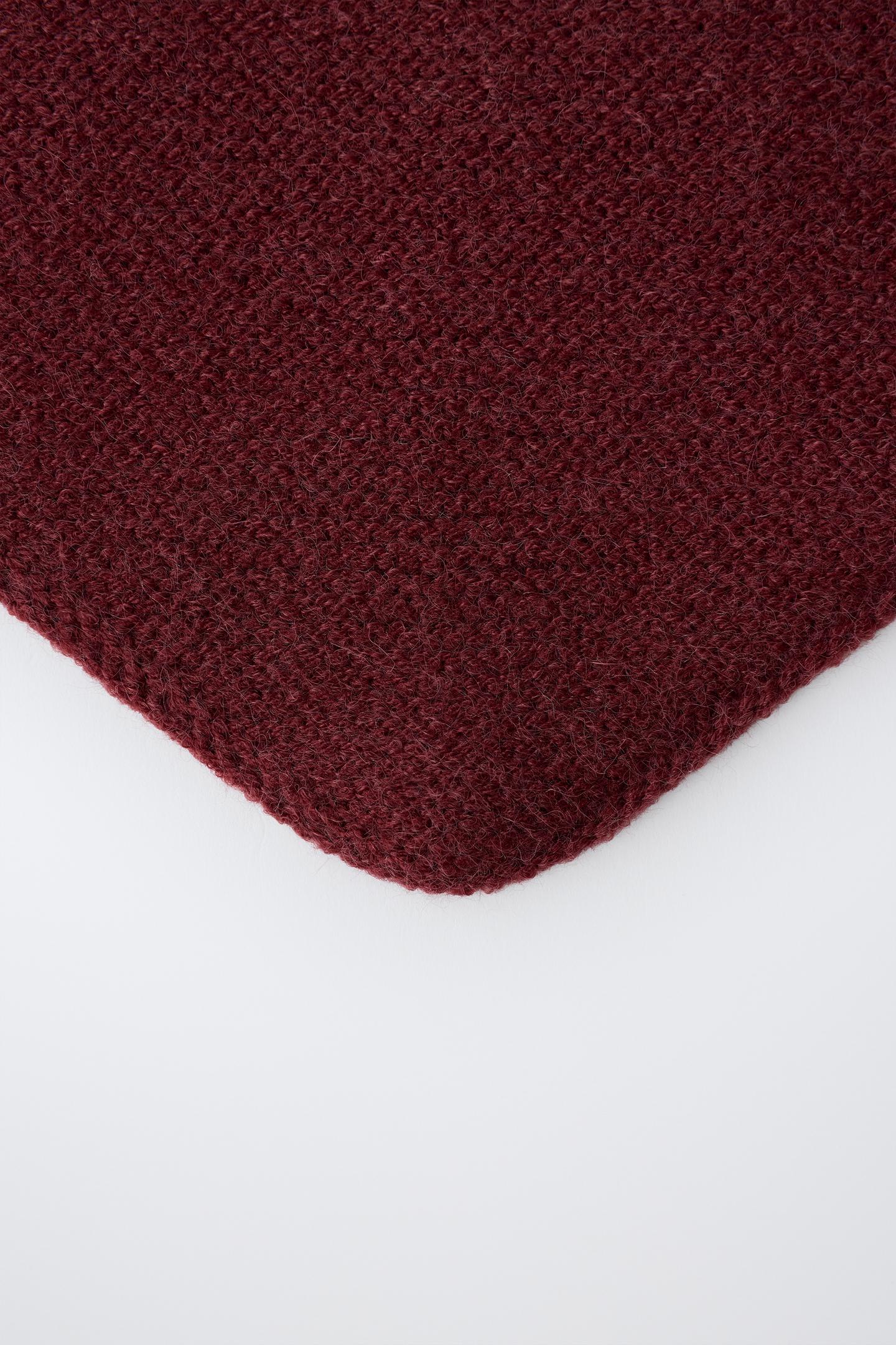 Детские банданы Zara Plain Knit Bandana, цвет: Тёмно-бордовый — фото 3