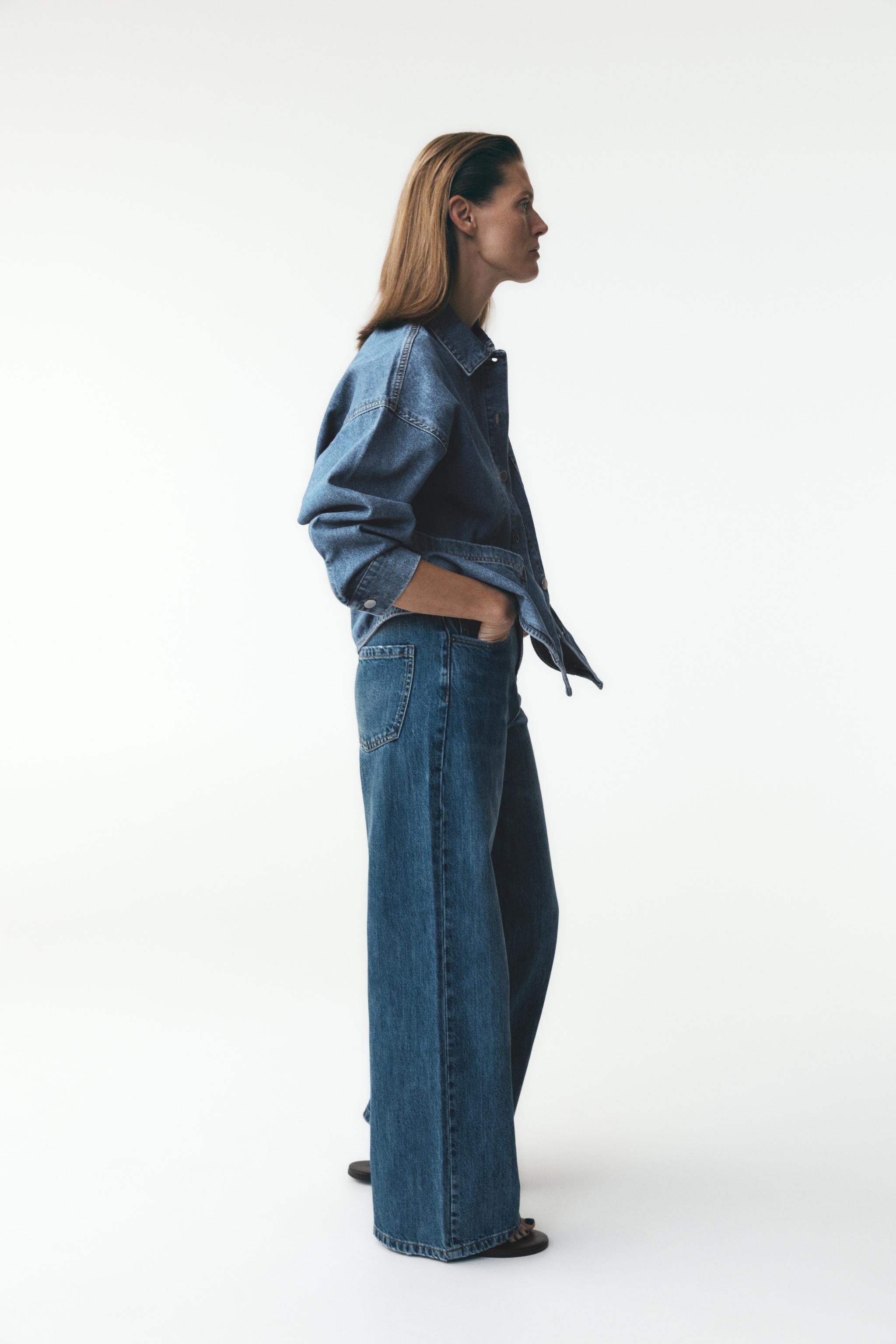 安心★関税込み★ZARA★ZW COLLECTION DENIM OVERSHIRT ZW COLLECTION DENIM OVERSHIRT - Indigo | ZARA United States