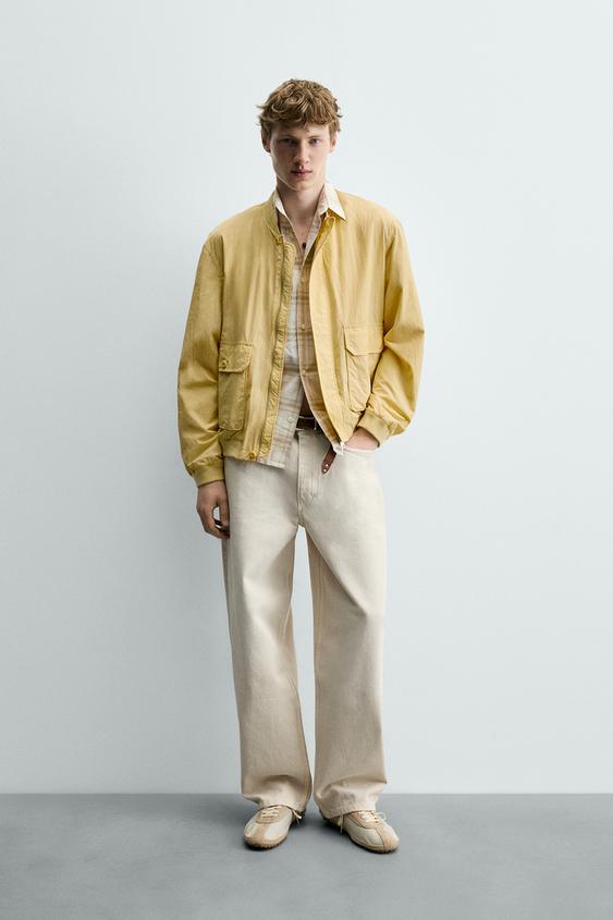 REGULAR FIT TECHNICAL BOMBER JACKET from Zara - $129