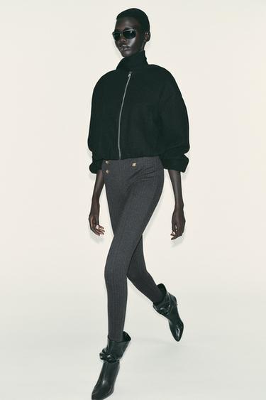 LEGGING À BOUTONS - Gris anthracite de Zara - Image 5