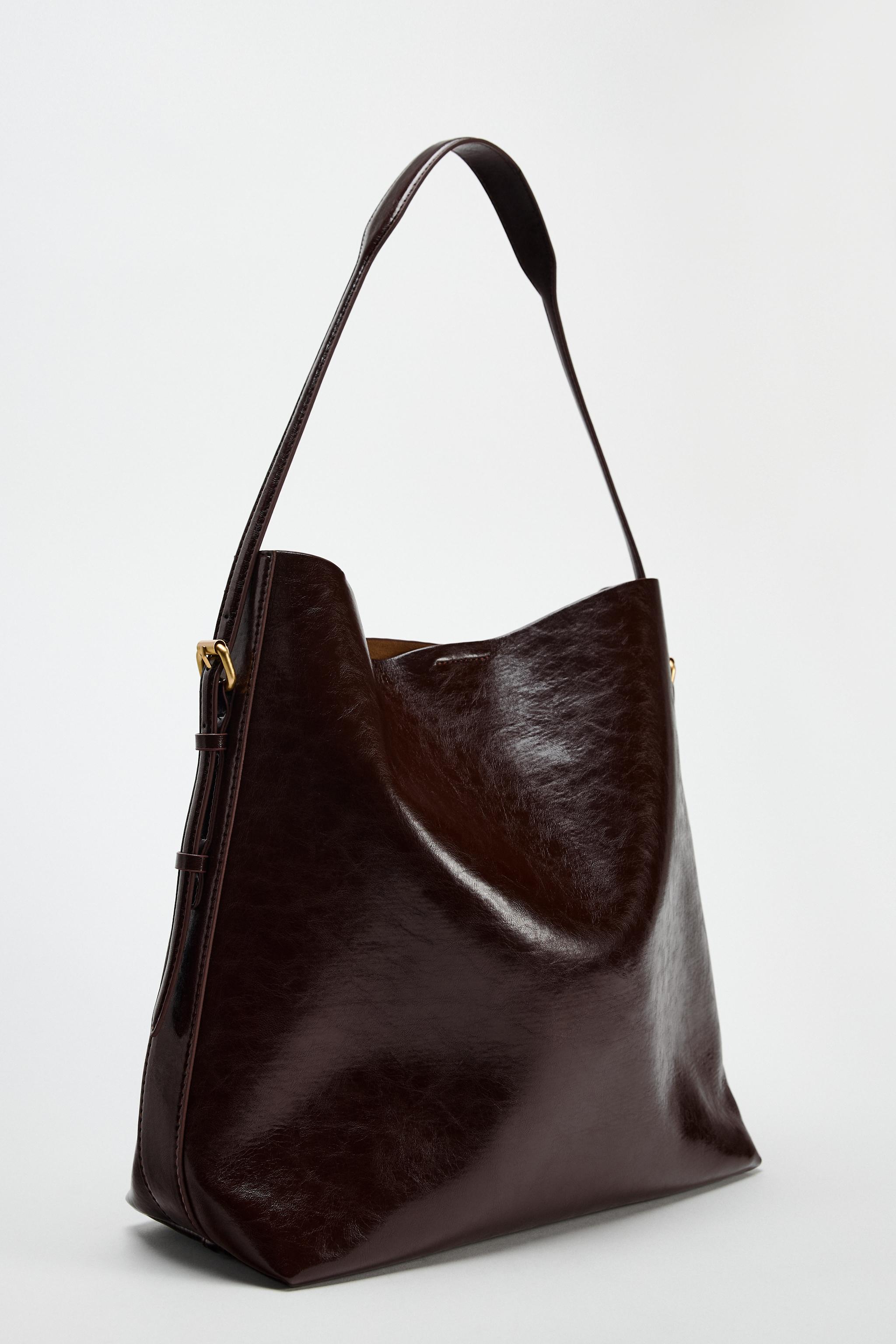 ZARA マキシバケットバッグ　ブラウン マキシバケットバッグ - チョコレート | ZARA Japan / 日本